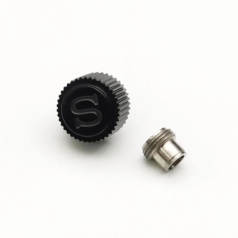 Stainless Steel Watch Crown Accessory Handle for 7S26/NH35/NH36/NH35a/NH36a/NE15/4R35/4R36/6R15 Movements (Compatible with SKX007/SKX009) Parallel Import