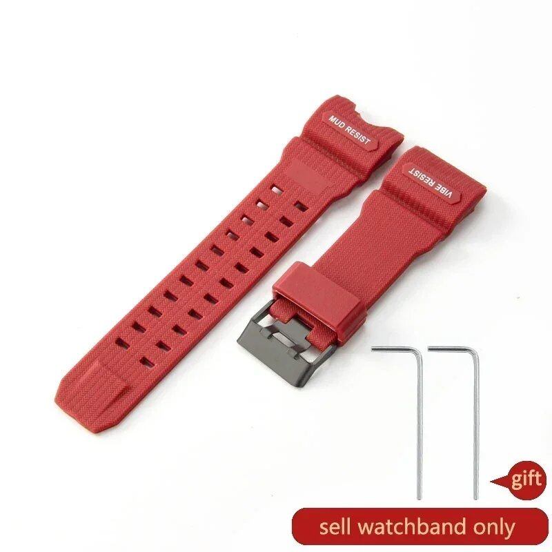 Premium, lightweight, breathable, skin-friendly silicone watch band for Casio G-SHOCK Mudmaster GWG-1000-1A/A3/1A1 GB/GG. Band Color: Parallel Import.
