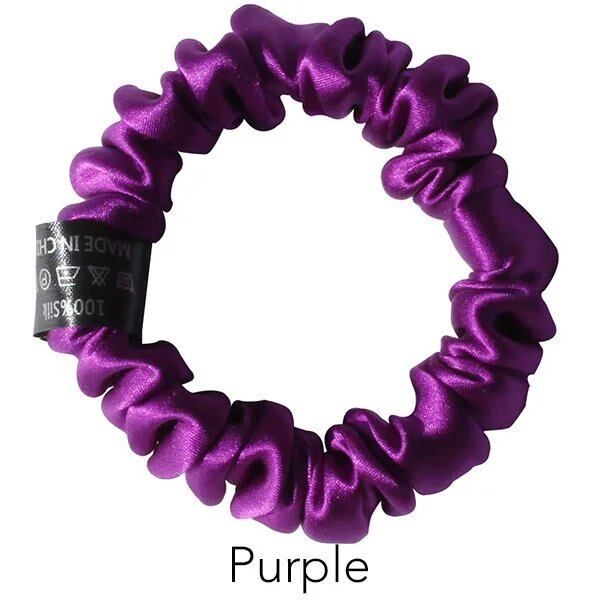 100%ピュアマルベリーシルク スクランチー ヘアゴム ヘアタイ 女性用 ダメージなし 19mm 1.5cm幅 ;発送元: 並行輸入品