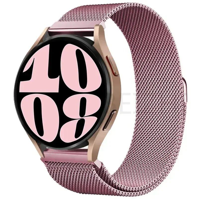 Compatible with Samsung Galaxy Watch 5/6/4/Classic, 22mm/20mm Metal Milanese Loop Magnetic Star-Like Bracelet, Hubai GT4/3/2e Strap, Size 2, Parallel Import