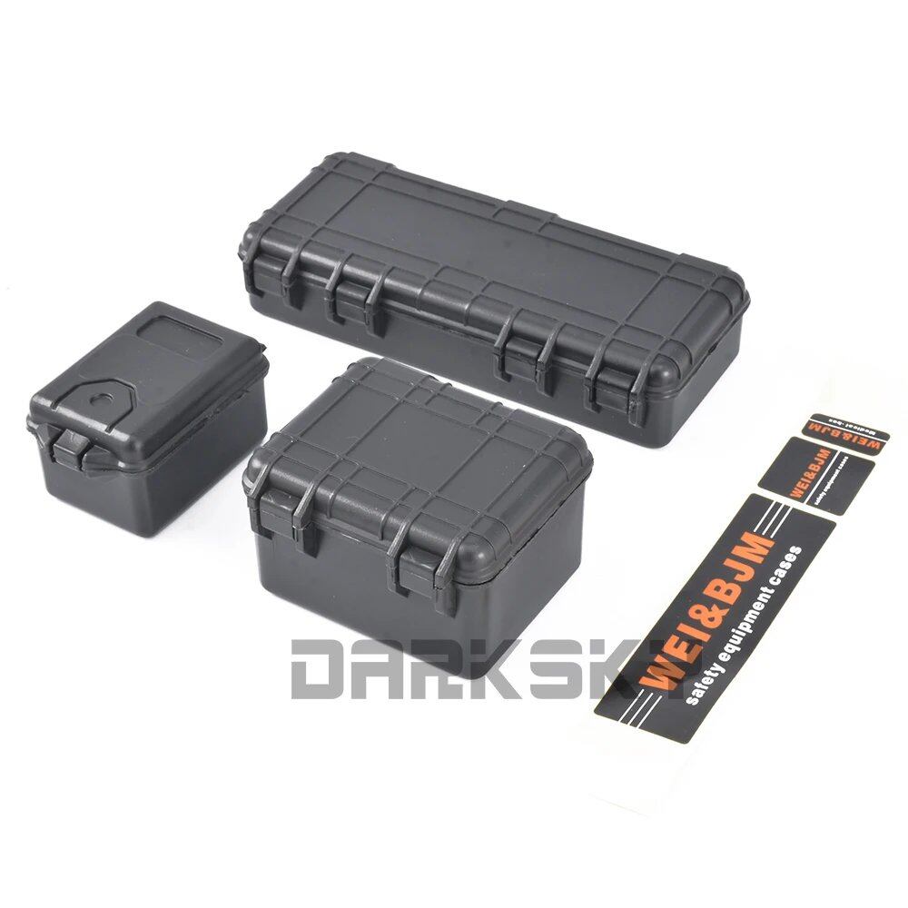 Simulated Decorative Suitcase for 1/10 and 1/8 Scale RC Remote Control Model Cars, Crawlers, and Buggies, Color: Luggage, Parallel Import