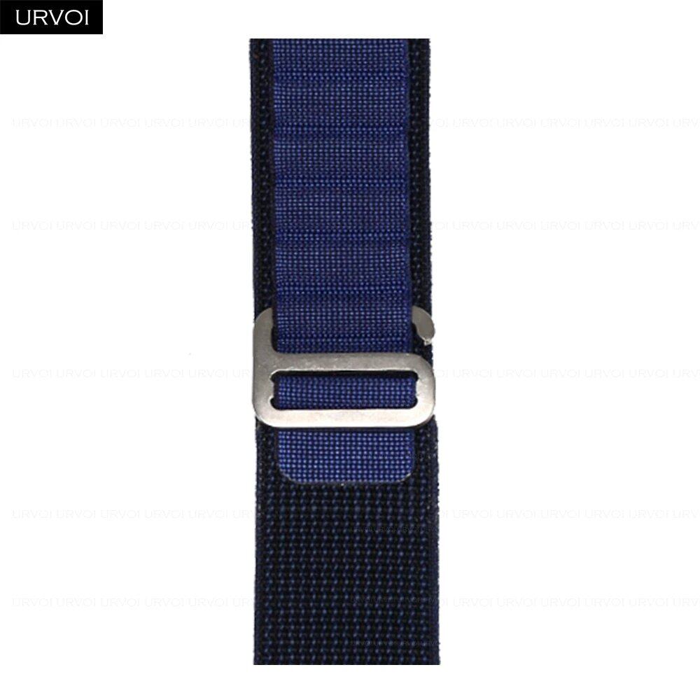 URVOI Apple Watch Ultra 2 Band, Compatible with Series 10/9/8/7/6/SE, Alpine Loop Black, G-Hook Closure, Polyester Woven Cord, Compatible with iWatch 49mm, Band Colors: 44mm, 45mm, 46mm, 49mm, Parallel Import