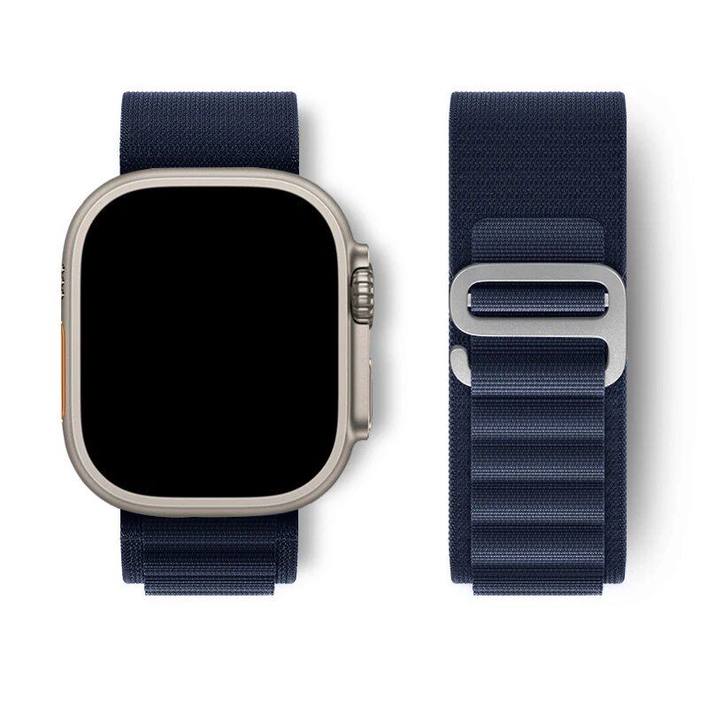 Apple Watch Ultra用アルパインループストラップ 49mm 45mm 46mm 44mm 41mm 42mm 40mm対応 ナイロンブレスレット シリーズ10/9/8/7/SE/6/5/4/3対応 サイズ: 並行輸入品