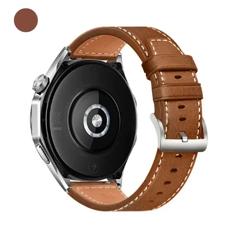 RealMi Watch Strap, 20mm/22mm Leather Replacement Strap for RealMi Watch S2/3/S2/3 Pro, Business Wristband, Band Color: mm, Universal, Parallel Import