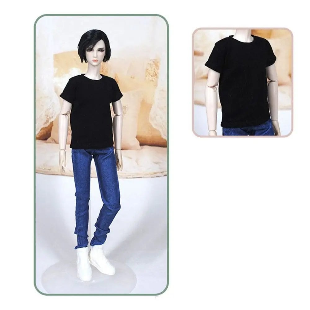 1/6 Scale BJD, DD, and SD10 30cm Doll Fashion T-Shirt, Men's Clothes, Kids DIY Doll Accessories, Color: ; Ships from: Parallel Import