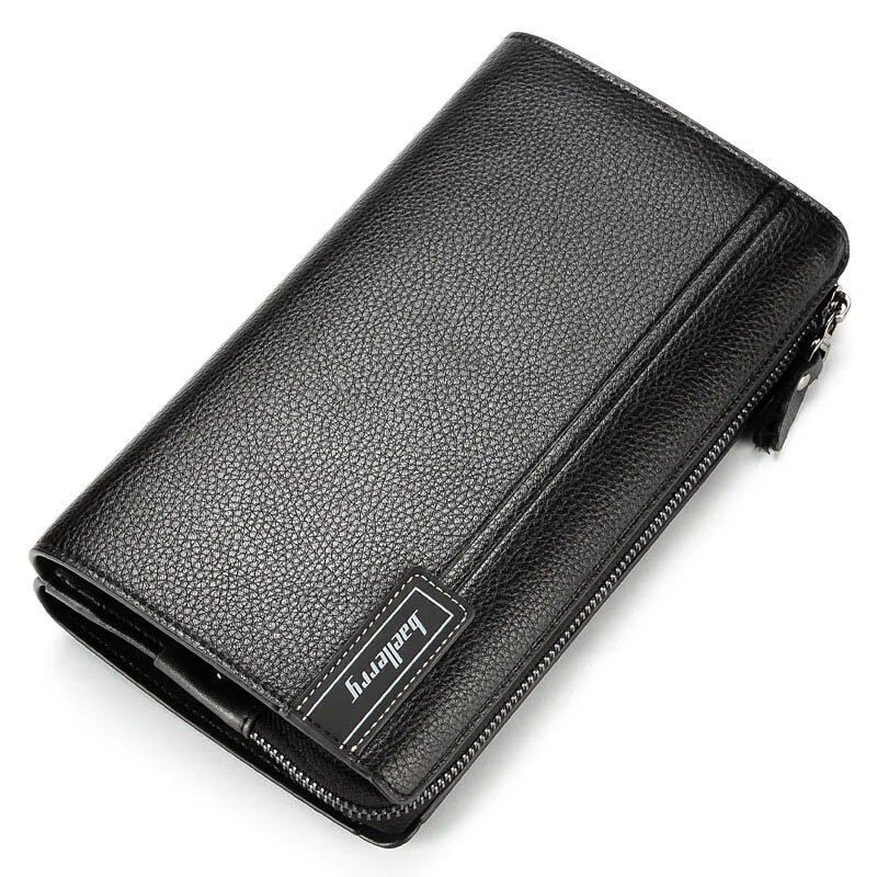 Baererie Men's Phone Bag, Wallet, Classic Handbag with Credit Card Holder and Passport Pocket, Multifunctional Men's Clutch Wallet, Parallel Import