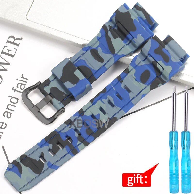 Waterproof men's rubber watch band replacement strap for Casio G-9300, GW-9300, and GW-9400; Band width: 20mm; Ships from: Parallel import