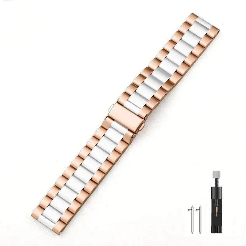 22mm Metal Strap, Premium Stainless Steel Wristband for Garmin Forerunner 265, 965, 955, 255, Music, and Garmin Venu 3/2 Accessories, Band Color: Parallel Import