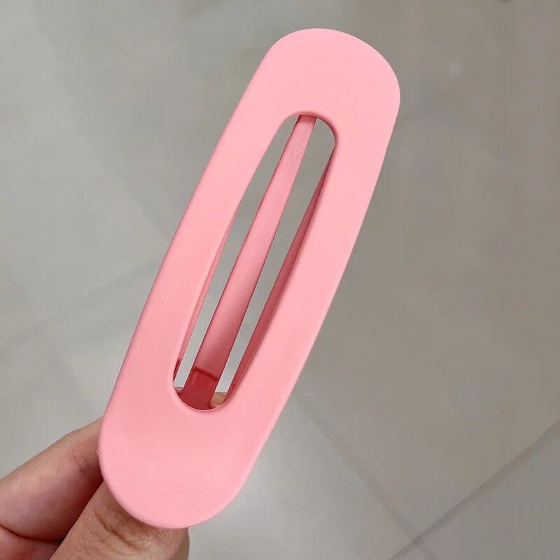 Set of 1, 2, or 3 Korean-Style Frosted Glass Hair Clips for Women, Large Matte Hairpins, Hair Grips, Bang Barrettes, Hair Accessories for Girls, Parallel Import