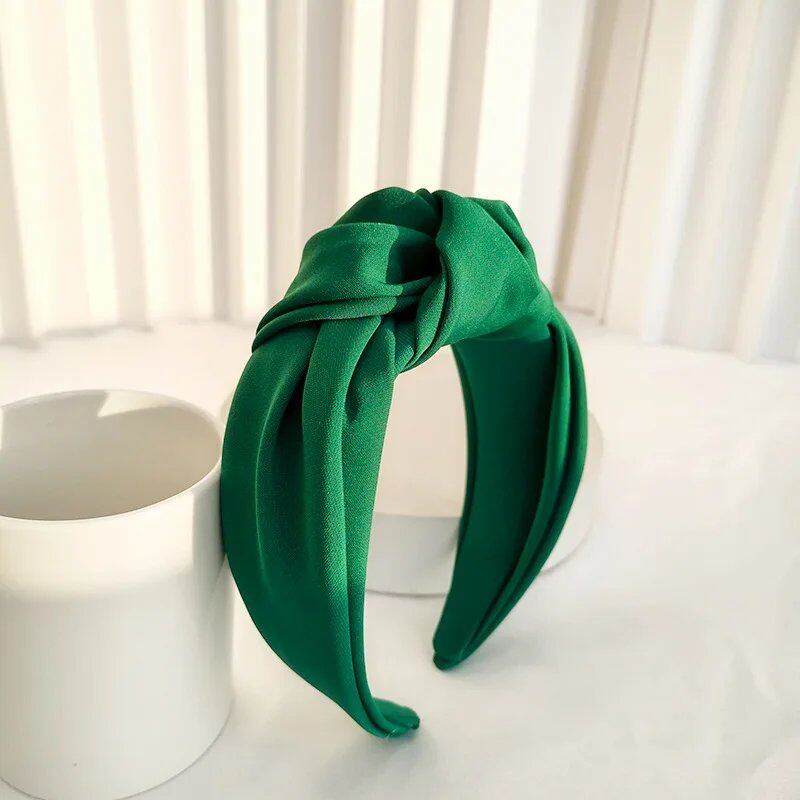 Satin Big Knot Hairband Headband Accessory for Women Wholesale Parallel Import