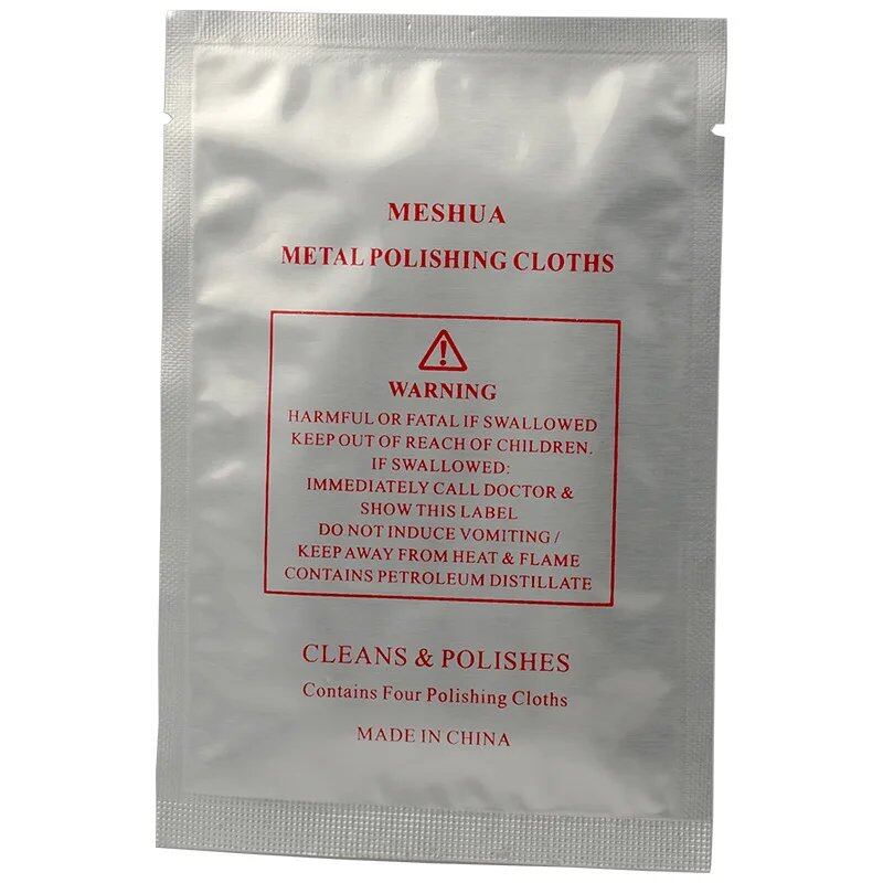 Efficient Cleaning Polishing Cloth, Soft Wet Wipes, Watch Repair Tool for Watchmakers, Silver and Gold Jewelry, and Smartphones, Color: 4 Tablets per Pack, Parallel Import