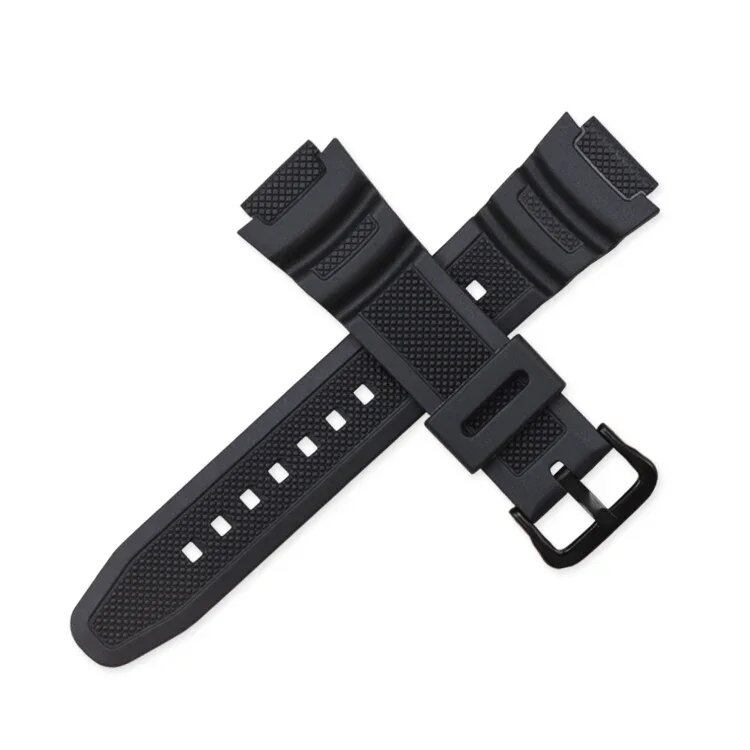 CASIO AE1200 / AE1300 / AE1000 W-219対応 18mm シリコンゴム ウォッチストラップ 交換用 メンズ リストバンド ブレスレット アクセサリー バンドカラー:;バンド幅:18mm 並行輸入品