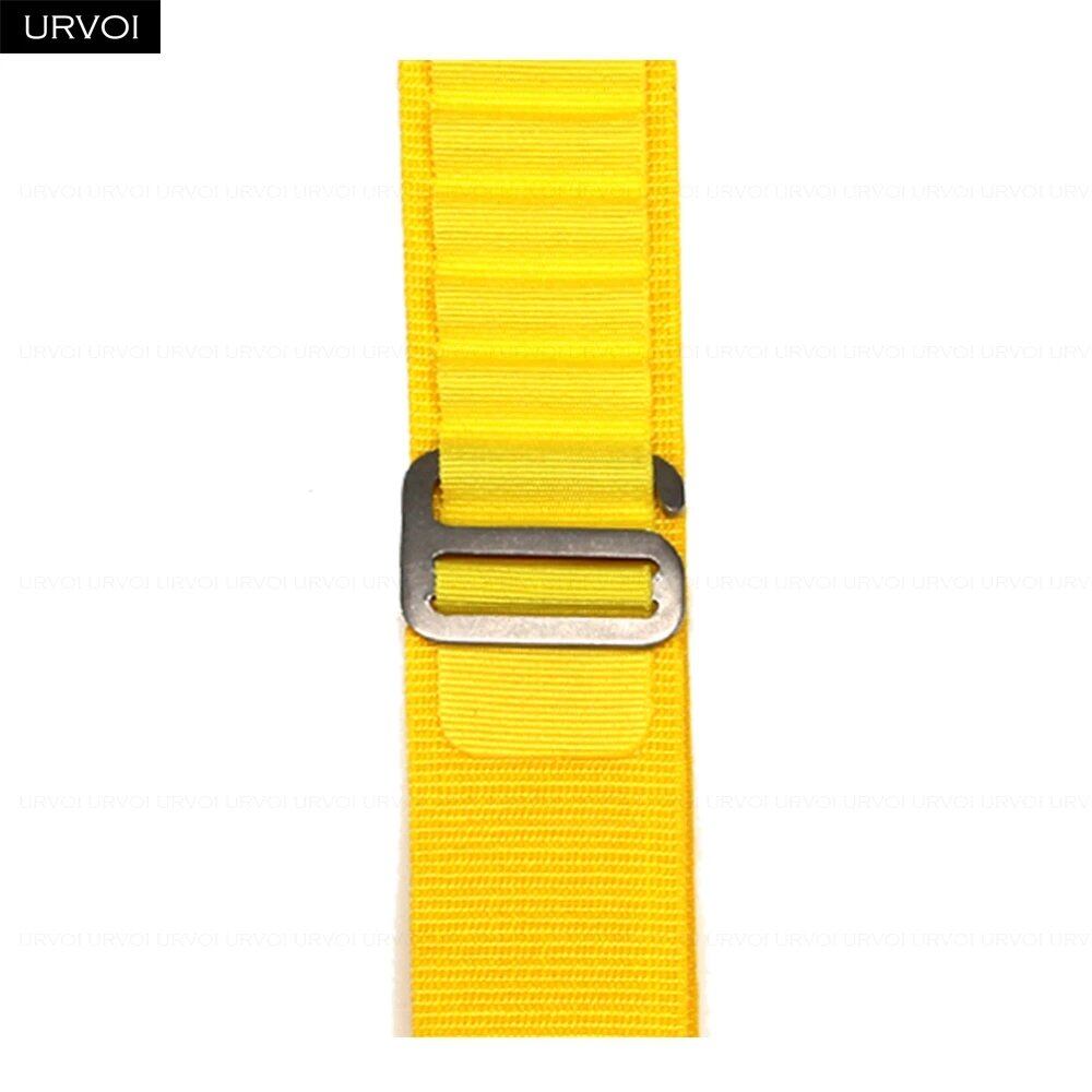 URVOI Apple Watch Ultra 2 Band, Compatible with Series 10/9/8/7/6/SE, Alpine Loop Black, G-Hook Closure, Polyester Woven Cord, Compatible with iWatch 49mm, Band Colors: 44mm, 45mm, 46mm, 49mm, Parallel Import