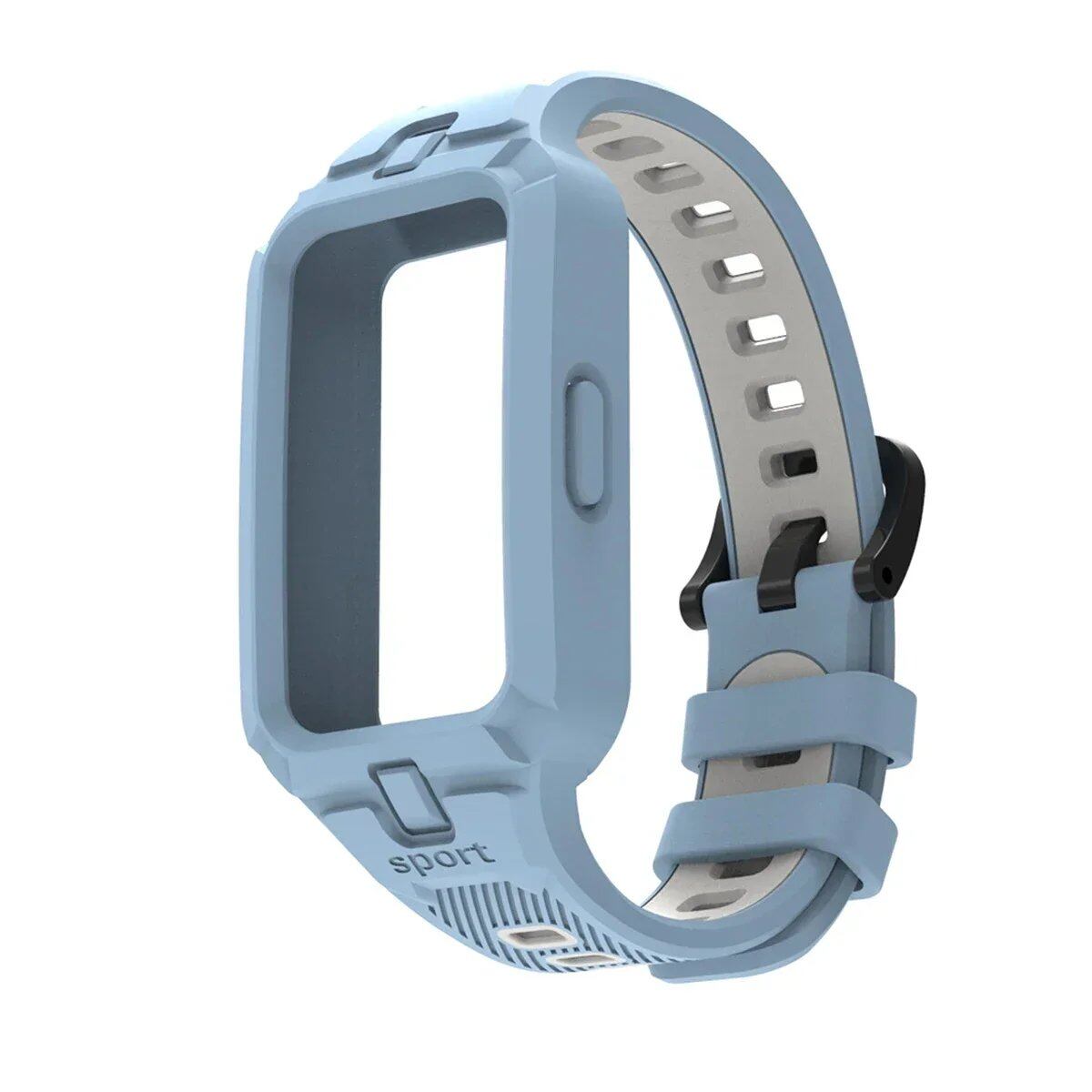 Huawei Band 9/8/7/6 用シリコンバンド スマートウォッチ交換用ストラップ スポーツ用通気性ストラップ バンドカラー: 並行輸入品