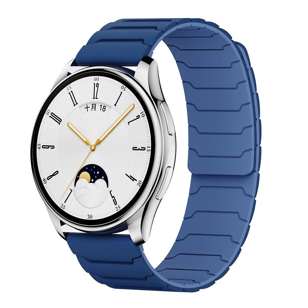 Compatible with Samsung Galaxy Watch 7/6/5/4/3 and Huawei Watch GT5/4/3 Pro (46mm), 22mm/20mm Magnetic Silicone Band, Ultimate Comfort, Band Color: mm, Parallel Import