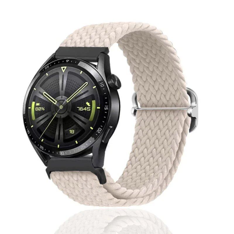 Universal Watch Band, Adjustable Braided Elastic Quick Release Wrist Strap, Compatible with 18mm, 20mm, and 22mm Smartwatches, Compatible with Samsung, Huawei, and Garmin Smartwatches (Imported)
