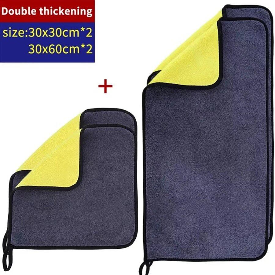 1/3/5-Count Microfiber Cleaning Towels, Car Cleaning Cloths, Professional Microfiber Car Drying Towels, Car Wash Towels, Accessories, Color: 30, Parallel Import