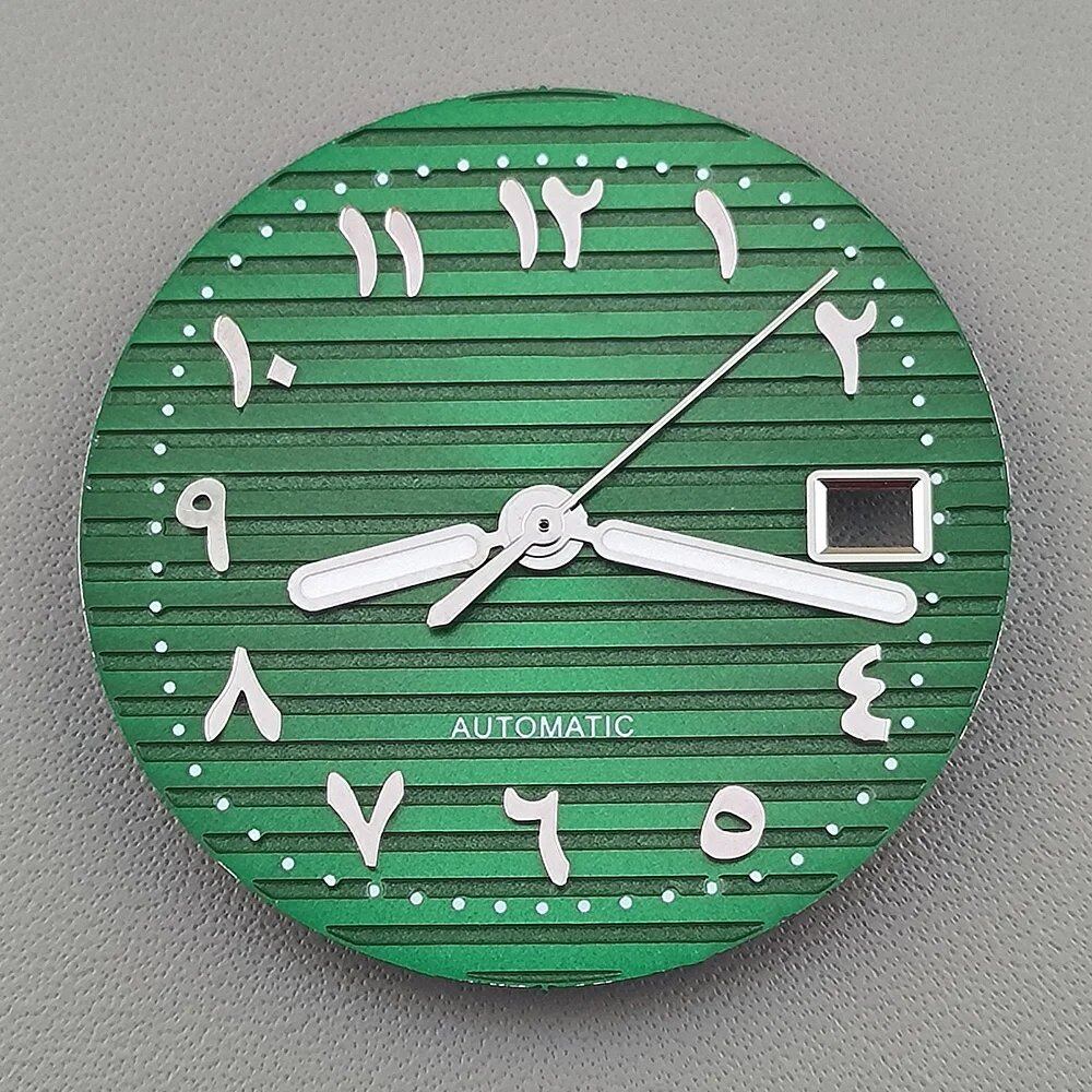 30.5mm Nautilus Arabic Dial (Non-Luminous) for NH35 Movement, Watch Parts, Repair, Color: Parallel Import