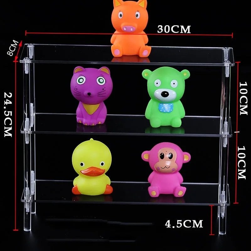 1-5 Tier Acrylic Display Stand/Clear Case (for Cupcakes, Perfume, Dolls, Amiibo, and Funko POP Figures) Color: Parallel Import