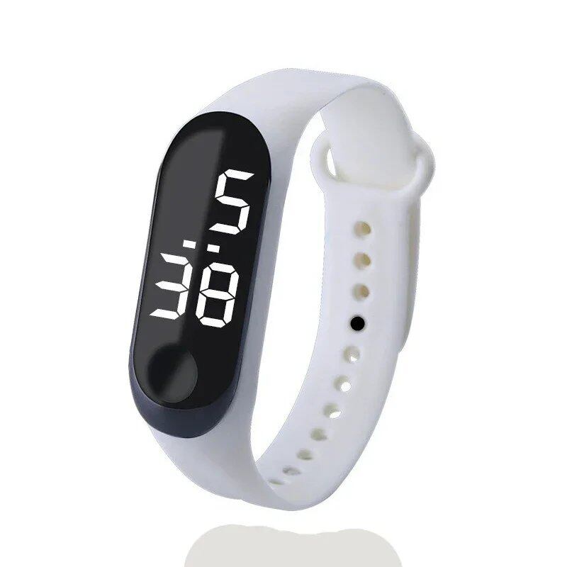 Kids' Fashion Sports Watch, Waterproof LED Digital Wristwatch with Ultra-Lightweight Silicone Slap, Unisex, for Kids and Teens, Parallel Import