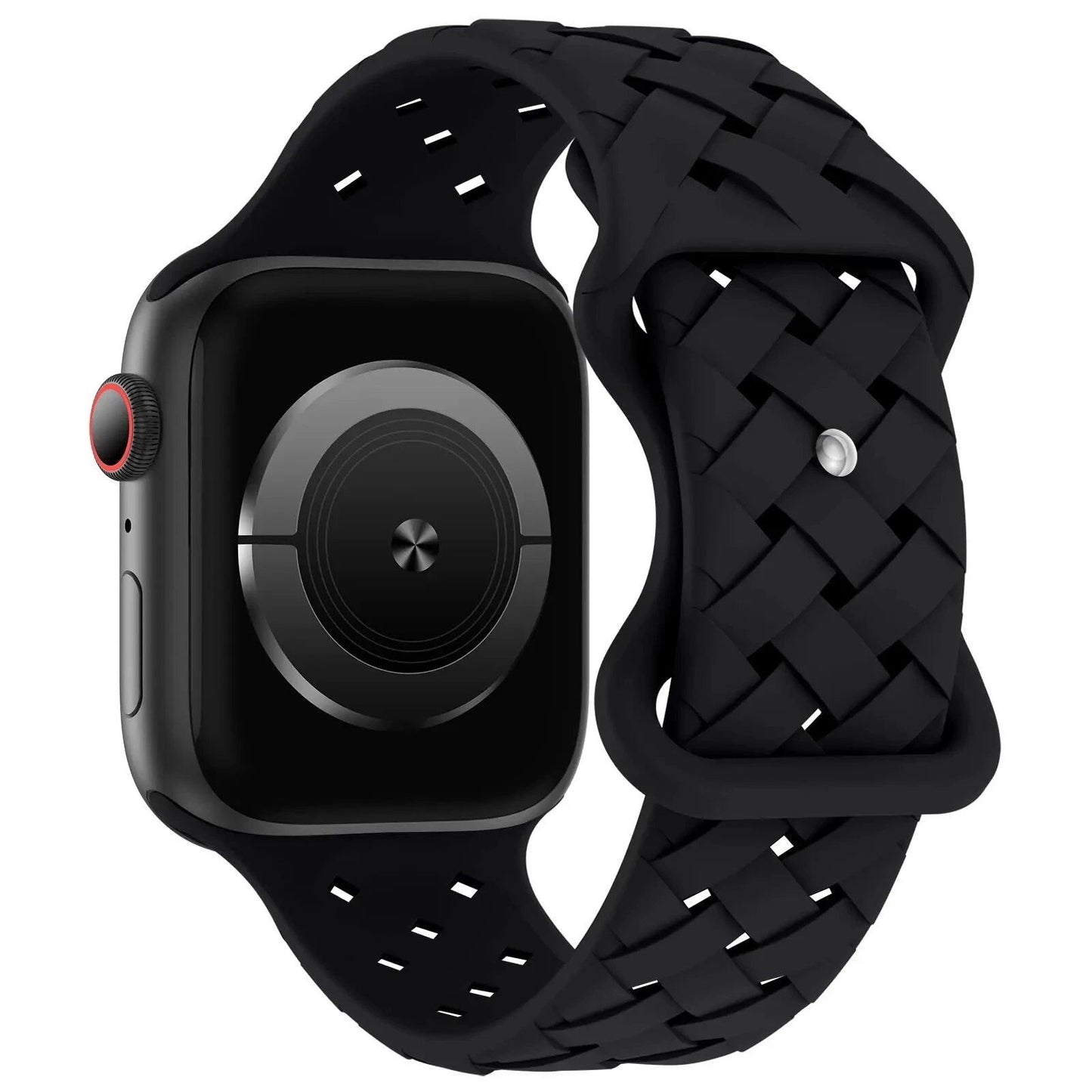 Apple Watch用シリコーンスポーツストラップ - Ultra 2/SE/Series 9/8/7/6/5対応 49mm・46mm・44mm・42mm・41mm・40mm 通気性バンド ;発送元: 並行輸入品