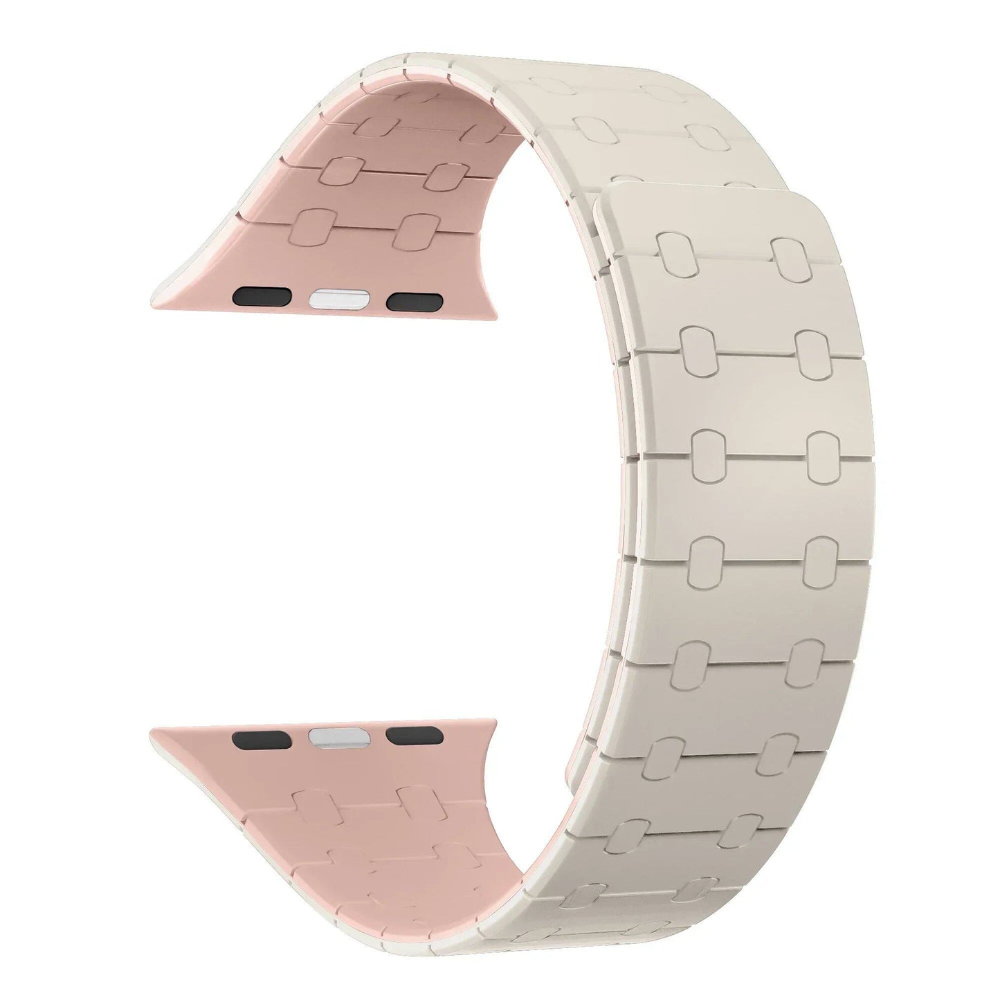Apple Watch用シリコンマグネットストラップ - Ultra 2/Series 9/8/7/6/SE/5対応 49mm/44mm/40mm/S10/46mm/42mm/41mm/45mm ブレスレット サイズ;発送元: 並行輸入品