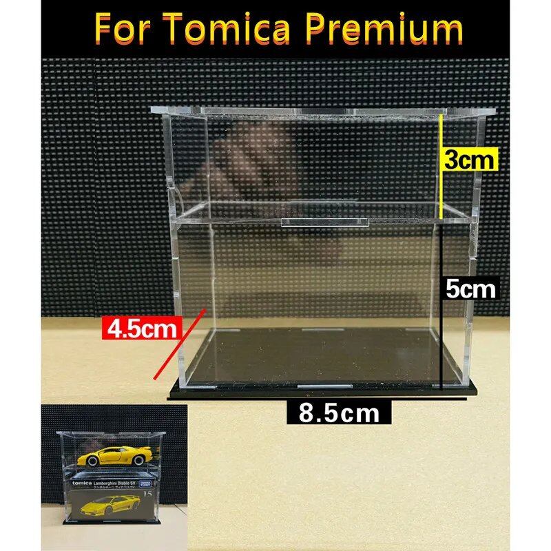 1/64 Scale Acrylic Display Case for MiniGT, Tomica, and Hot Wheels Model Cars. Mini-Size Assembled Dustproof Box for Toy Vehicle Storage. Parallel Import.