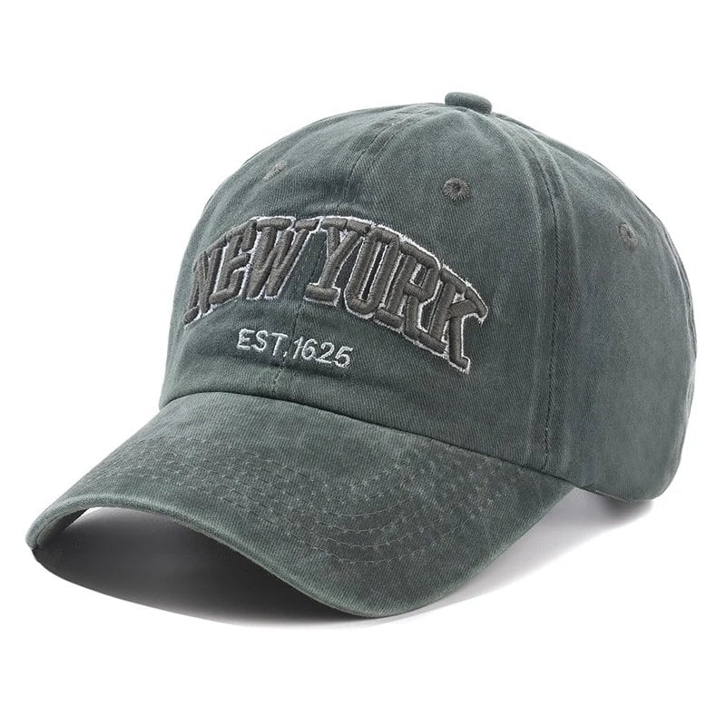 2025 New York Washed Cotton Cap for Men and Women, Snapback Cap, Baseball Cap, Sun Hat, Newsboy Cap, Dad Hat, Outdoor Cap, Parallel Import