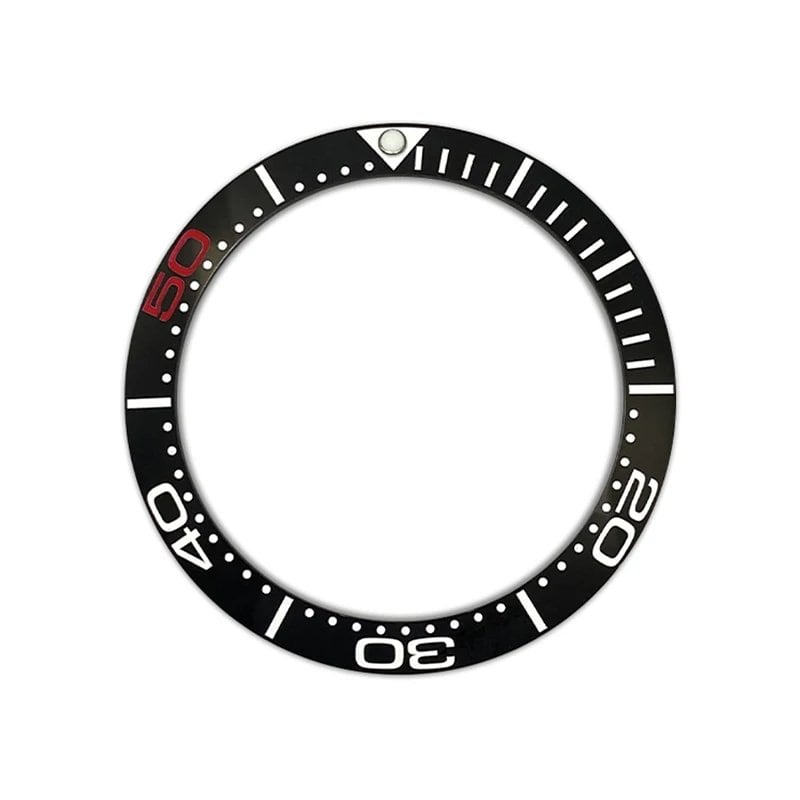38mm Curved Ceramic Bezel Insert Ring for SKX007, SKX009, SRPD, GMT, SUB, and Seahorse Watch Cases, Men's Watch Modification Part, Parallel Import