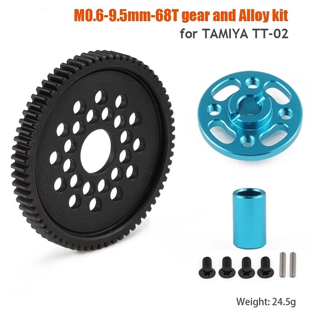 1/10 Scale RC Toy Car Tamiya TT-02/TT02 Swing Arm Shock Absorber, Steering Device, Bumper Sponge Upgrade Parts, Metal & Carbon Fiber, Parallel Import