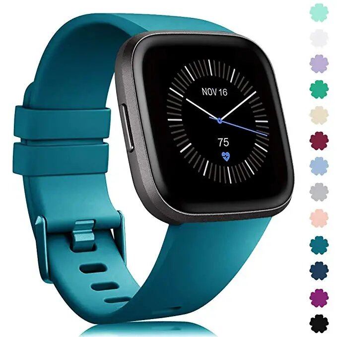 Fitbit Versa 2用 ソフトシリコン スポーツ リストバンド 交換用ウォッチバンド アクセサリー サイズ:L;バンドカラー: 並行輸入品
