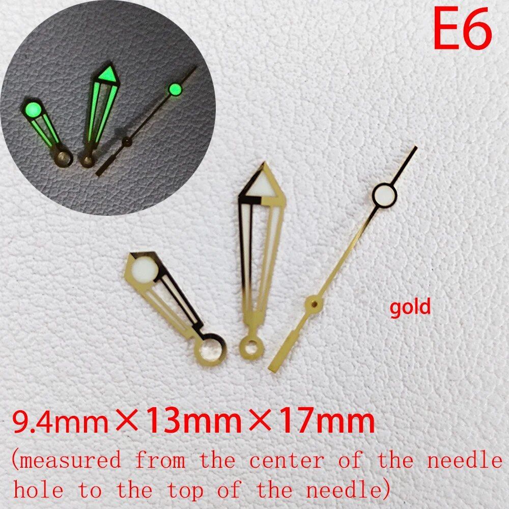 ETA Series Watch Accessories, Green & Blue Super Luminous Hands for ETA 2824, 2892, 2836, and 2834, Parallel Import