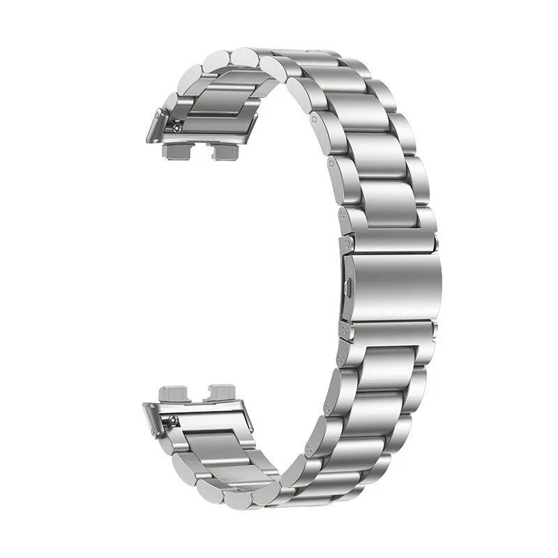 Stainless Steel Bracelet, Metal Watch Band, Business Strap, Replacement Accessory for Huawei Band 10, 9, 8, Size: Huawei Band, Parallel Import