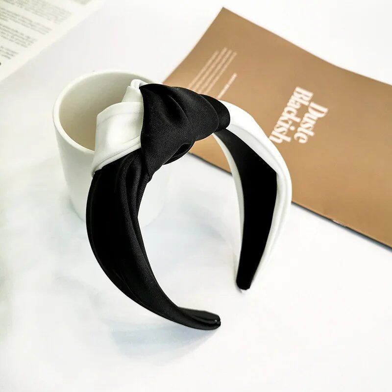 Satin Big Knot Hairband Headband Accessory for Women Wholesale Parallel Import