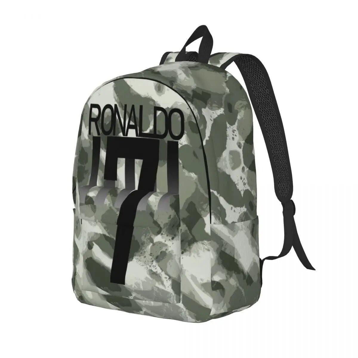 Soccer Legend CR7 Cristiano Ronaldo Backpack for Men and Women, Fashionable, High School Student, Work, Daypack, Laptop Compatible, Shoulder Bag, Sports, Size: Parallel Import