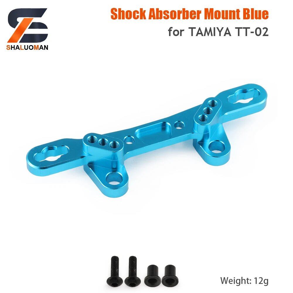 1/10 Scale RC Toy Car Tamiya TT-02/TT02 Swing Arm Shock Absorber, Steering Device, Bumper Sponge Upgrade Parts, Metal & Carbon Fiber, Parallel Import