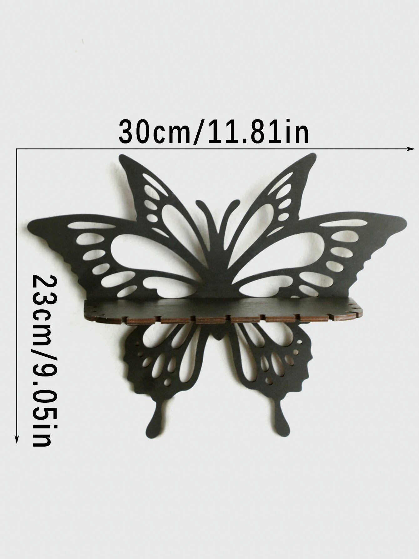 Butterfly Crystal Shelf, Hollow Wall Shelf, Aroma Oil Display Rack, Witch-Inspired Decoration, Spiritual Interior, Color: TK472-MS87, Parallel Import