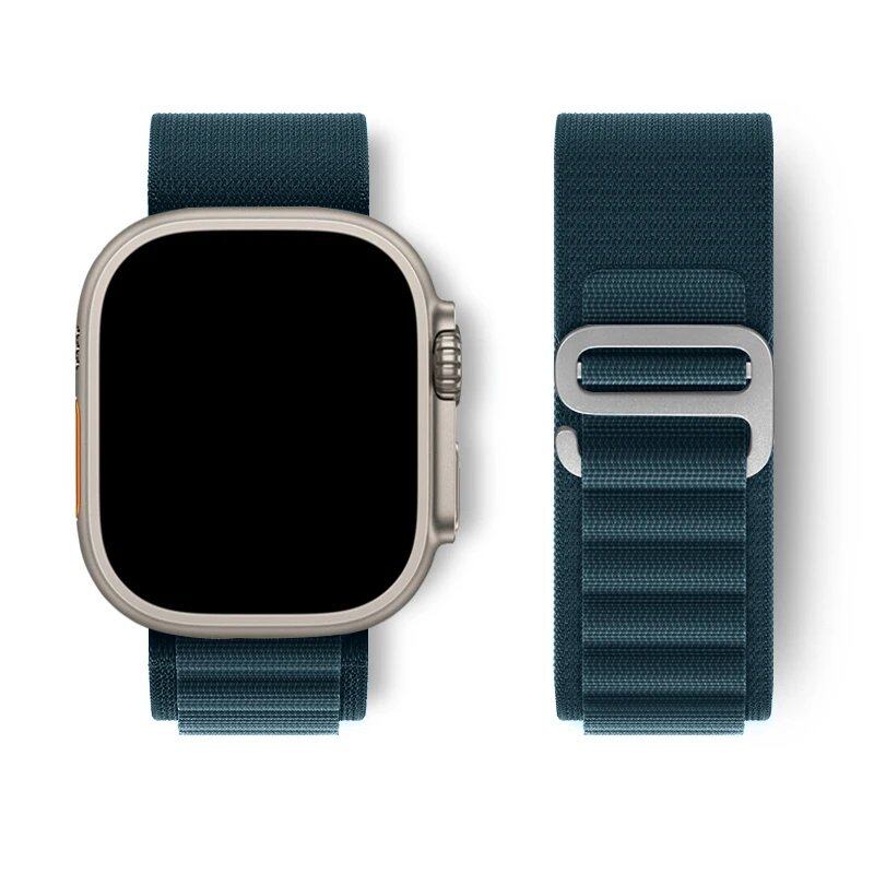Apple Watch Ultra用アルパインループストラップ 49mm 45mm 46mm 44mm 41mm 42mm 40mm対応 ナイロンブレスレット シリーズ10/9/8/7/SE/6/5/4/3対応 サイズ: 並行輸入品