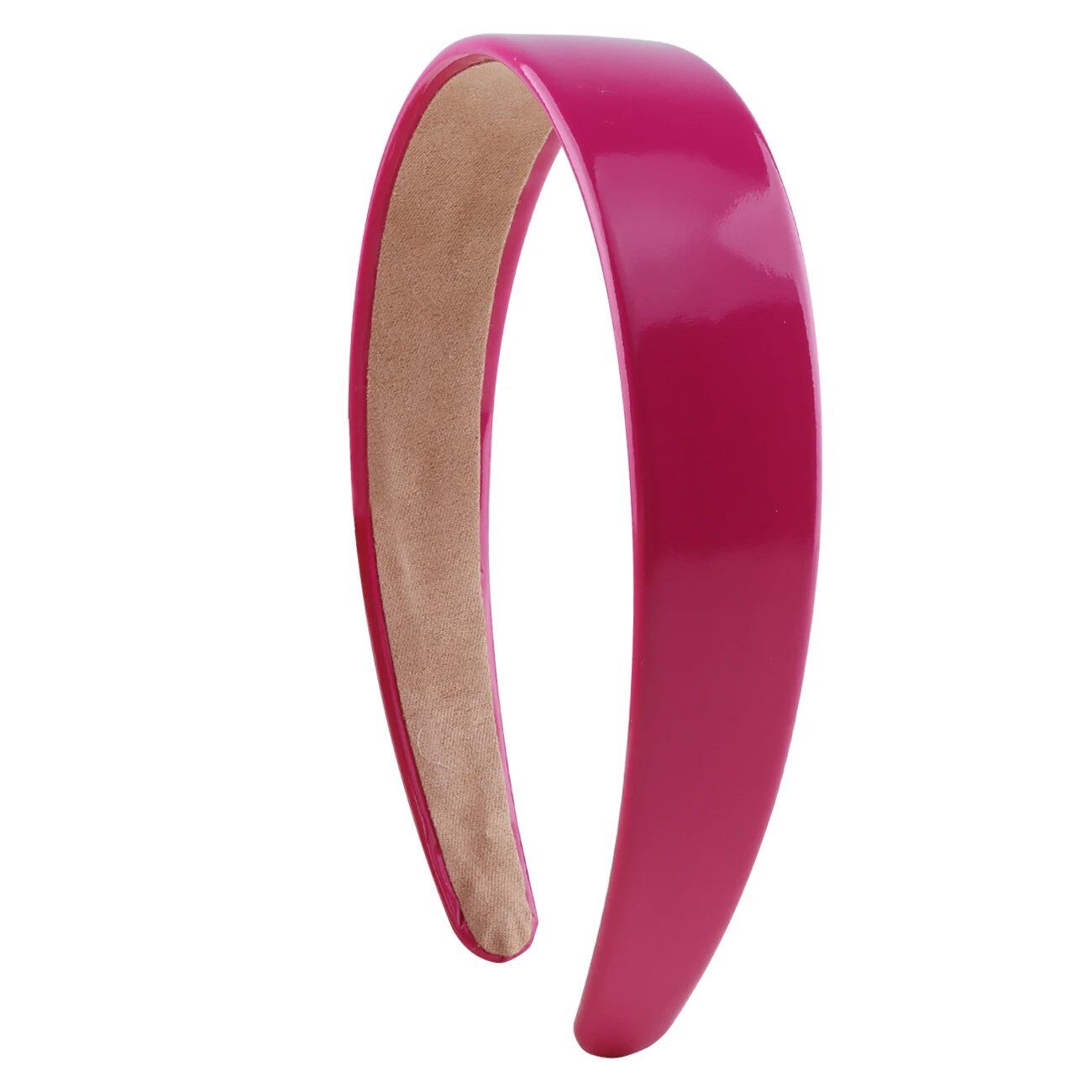 1.18-inch PU Leather Headband, Wide Pad, Non-Slip, Stylish Hairband, Cute Hair Accessory for Women, DIY, Parallel Import