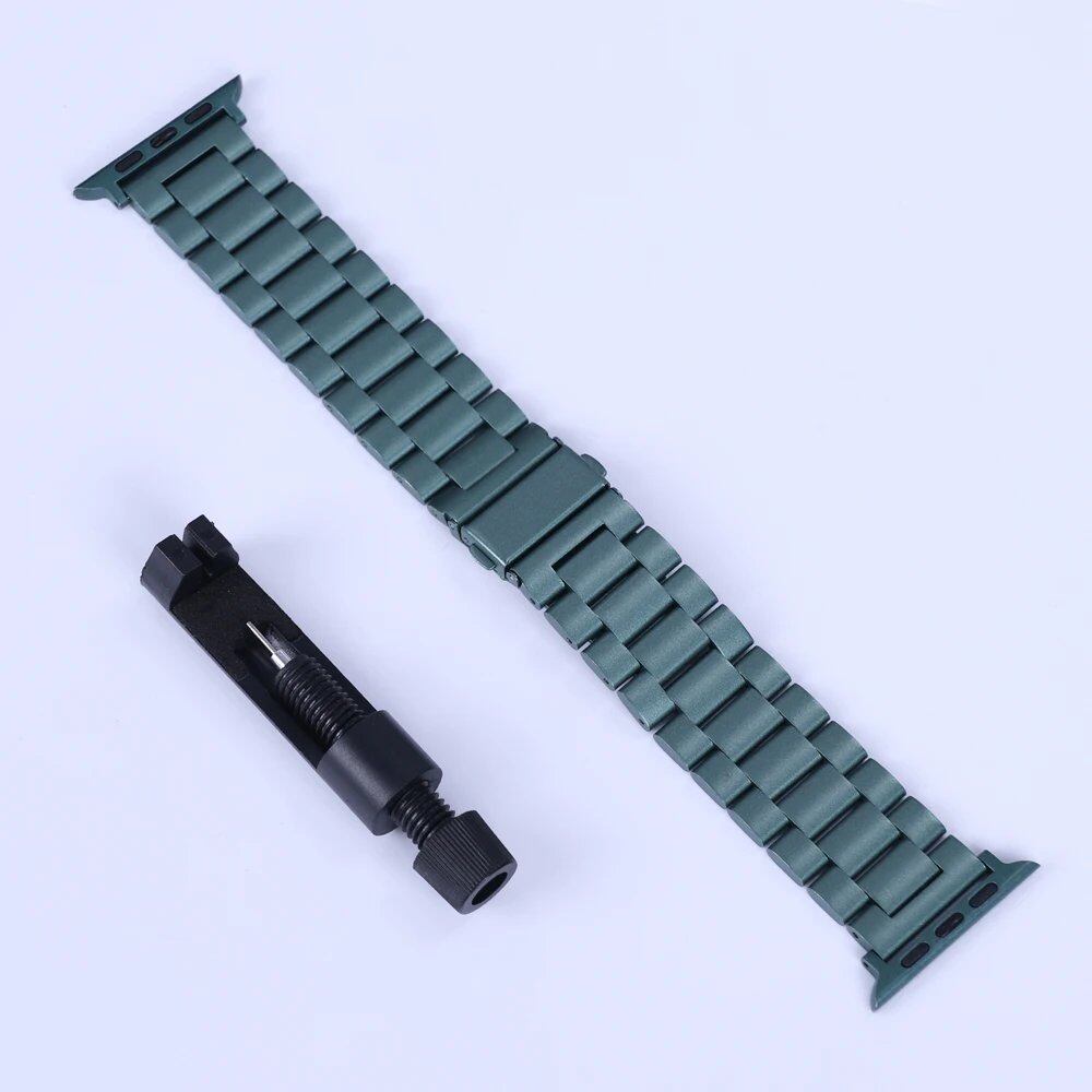 Stainless Steel Metal Band Strap for Apple Watch 10 (46mm) - Compatible with iWatch 10/9/8/Ultra (49mm, 42/44/38mm) - Band Color: mm; Parallel Import