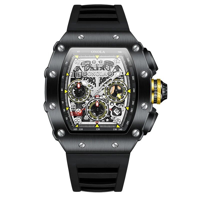 ONOLA Brand Luxury Men's Watch, Multi-Function Sports Watch, Waterproof, Luminous, Sport & Casual, Quartz Watch, Parallel Import