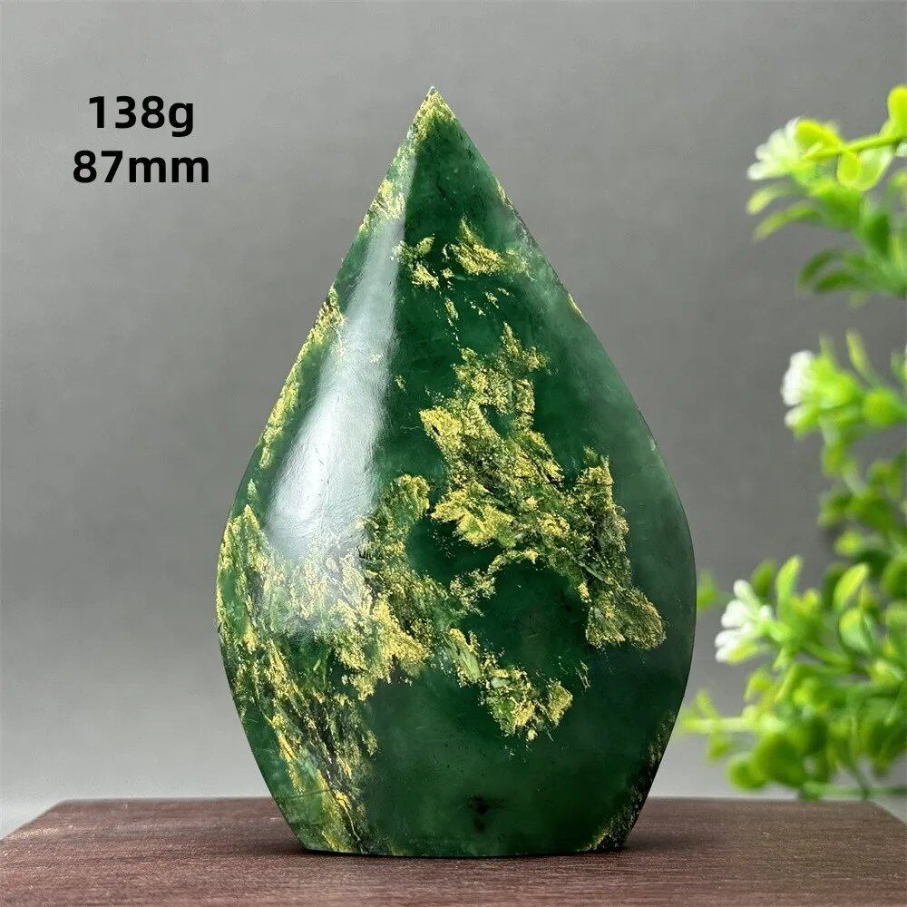 天然エメラルド フリーシェイプ トーチ研磨 工芸品 レイキヒーリング 瞑想 ウィッチクラフト サクリファイス エネルギー ホーム 風水 デコレーション カラー 並行輸入品