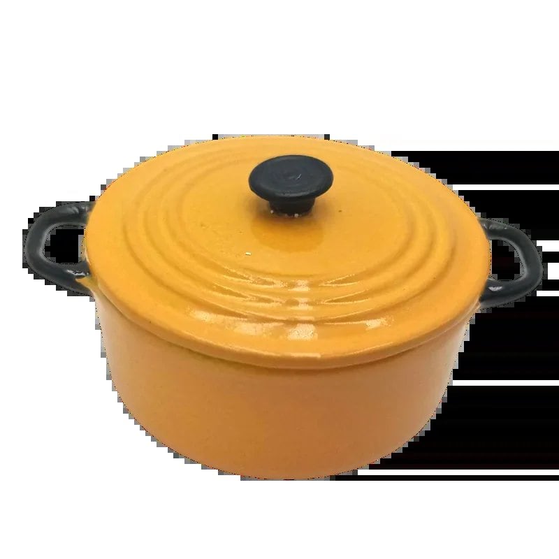 1/6 BJD Doll Accessories Kitchenware Mini Wok Cookware Doll Furniture Miniature Scene Decoration Compatible with Barbie, Licca, and Blythe Dolls (Parallel Import)
