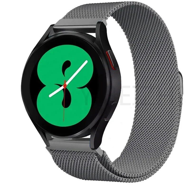 Milanese Loop Band for Samsung Galaxy Watch 6/5/4 Classic, Metal Strap, 20mm/22mm Bracelet, Compatible with Huawei GT/Amazfit GTS 4/GTR 2e/Bip 3-5, Parallel Import