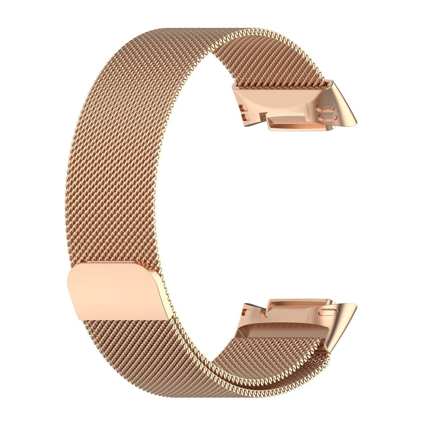 Milanese Loop Band Replacement for Fitbit Charge 6/5, Stainless Steel Magnetic Bracelet, Fitbit Charge 5 Strap, Band Color: Parallel Import