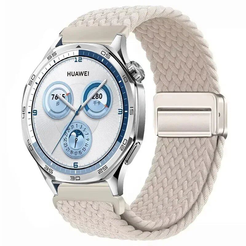 22mm Nylon Loop Strap for Huawei Watch GT5 Pro / GT4 / GT3 / GT2e (46mm) - Compatible with Huawei Watch 4 / 3 Pro Wristband Accessory, Band Color: ; Band Width: 22mm, Parallel Import