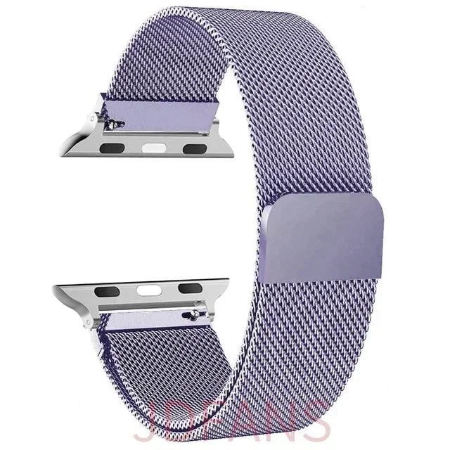 Milanese Loop Strap for Apple Watch, 44mm, 40mm, 45mm, 41mm, 42-38-44mm, Ultra 2, 49mm Metal Band, Compatible with iWatch Series 9, 8, 7, 6, SE, 5, 4, and 3, Band Color: mm, Parallel Import