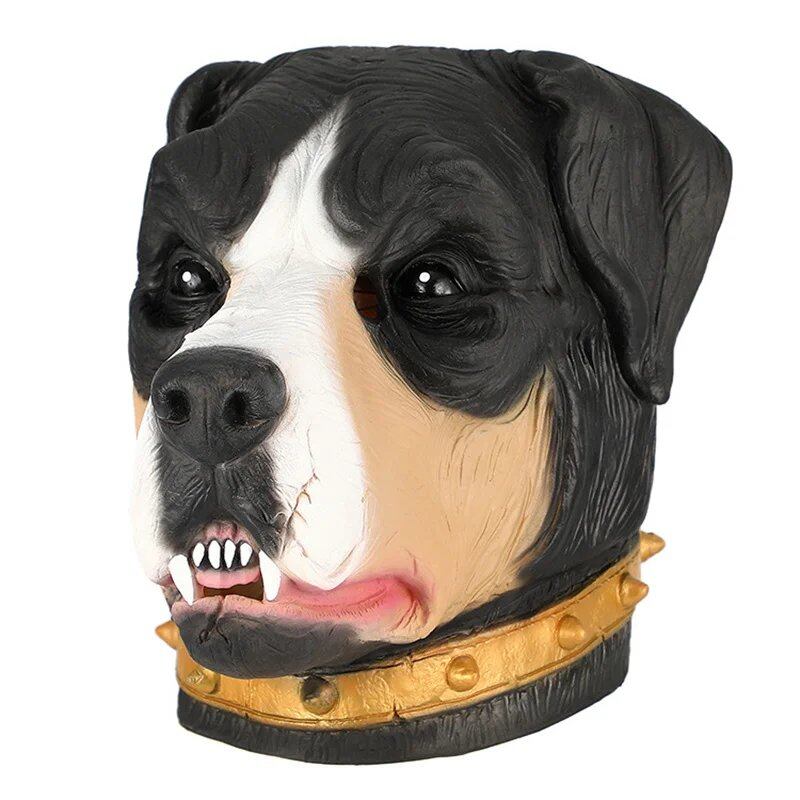 Chinese Zodiac Animal Head Masks - Chicken, Horse, Dog, Pig, Tiger, and Rabbit - Latex Costumes for Halloween Props, Color: 40387 - Parallel Import