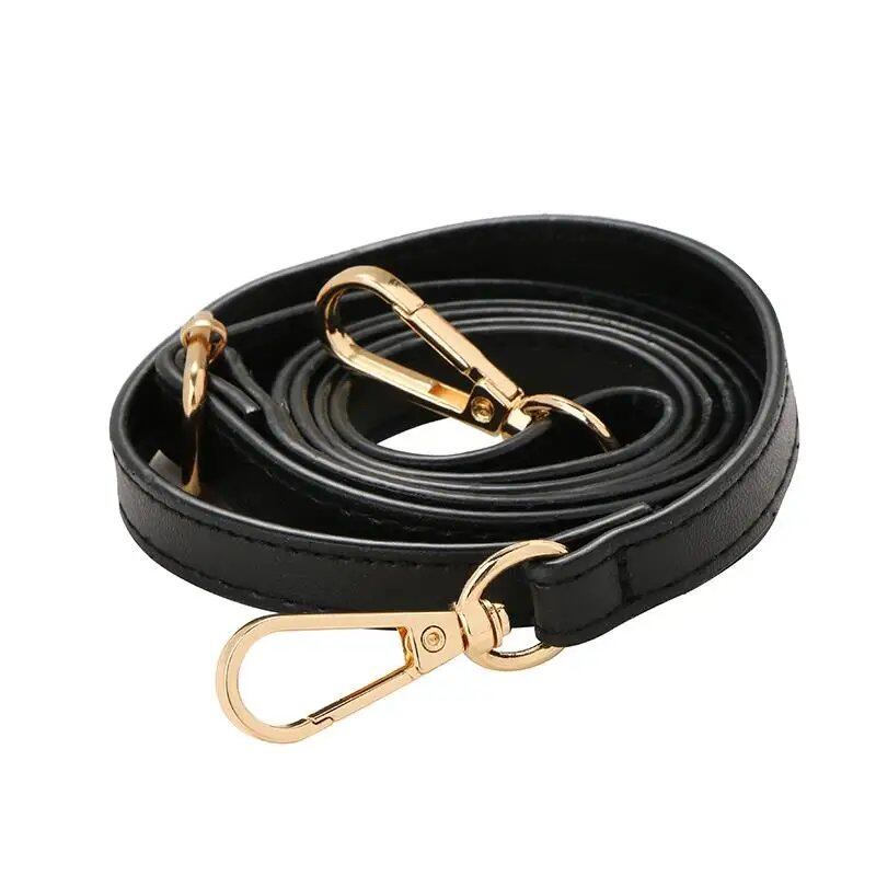 1.2cm Wide Thin Bag Belt/Shoulder Strap Replacement, Long Adjustable PU Leather Bag Strap, Bag Accessory, Color: Parallel Import
