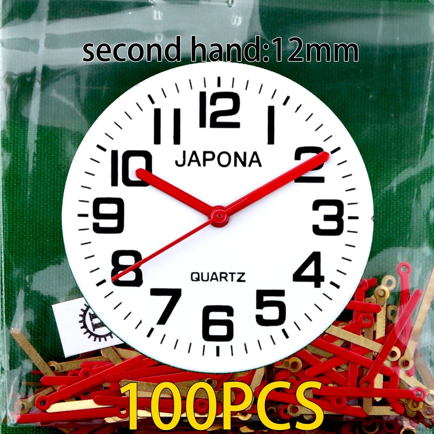 100-Piece Clock Hand Set for TMI PC Series, VJ Series, PC21 Hand, VH31 Hand, Compatible with VJ20, VJ21, VJ24, VJ22, VJ23, VJ14, VJ12, VJ34, VJ32, VJ33, VJ42, Parallel Import